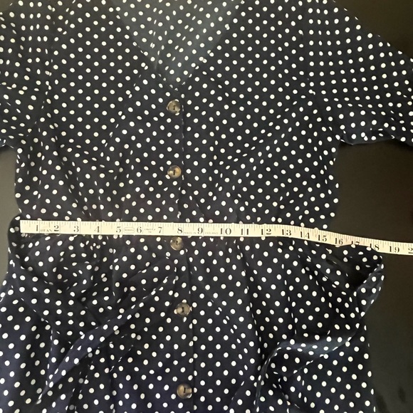 Women’s Polka Dot A-Line Loose Swing Dress Size M - Picture 9 of 13